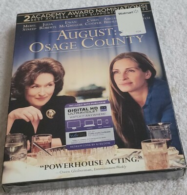 August Osage County DVD Julia Roberts , Meryl Streep new