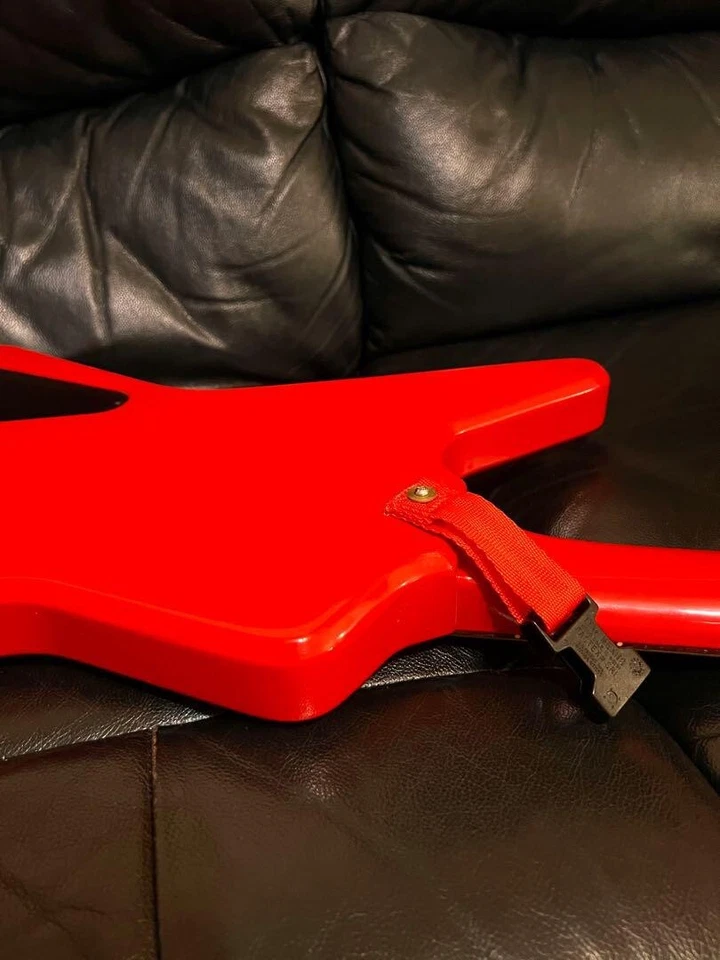 HAMER U.S.A. Bajo Eléctrico Blitz Rojo 1985 De Colección Raro EE. UU. Probado F/S JP Foto 4 de 4