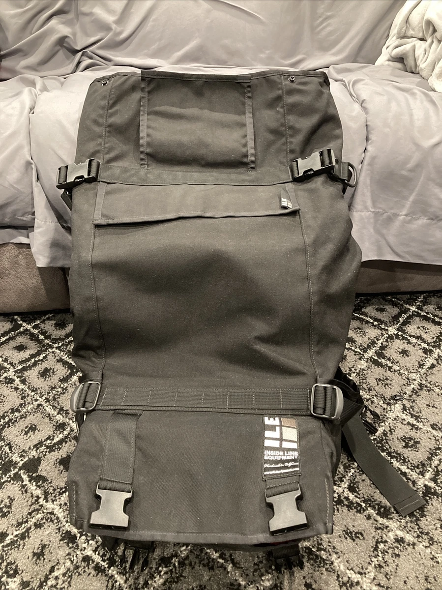 Inside Line Equipment Backpack ILE Black Red Inside Straps Buckles