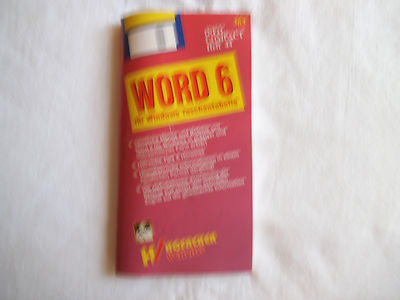 Buch: Word 6 für Windows Taschentabelle. Info Compact Heft 44