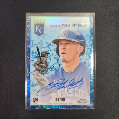 Drew Waters Rookie Auto /99 - 2023 Topps Chrome Platinum Blue Toile Royals L24