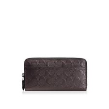 Coach Men's Zip Around Long Purse F74918 MAH Leather Wallet MSRP 250