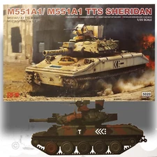 RYEFIELD MODELS 1/35 M551A1/ M551A1 TTS SHERIDAN MODEL KIT 5020