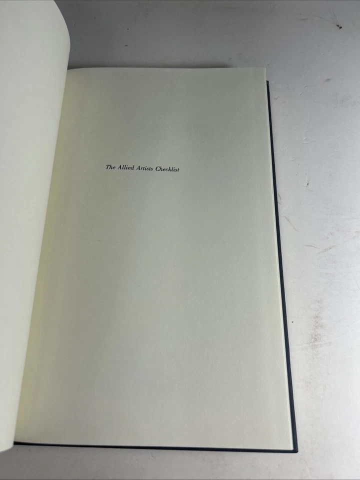 1993 The Allied Artists Checklist Len Martin McFarland Hardcover Vintage - Image 2 of 4
