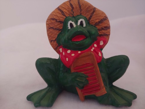 HILLBILLY FROGS Musicians Jug and Washboard Shelf Figurines - Picture 3 of 5