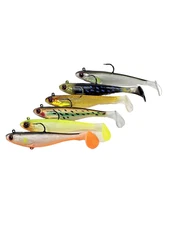 6 Fishing Lures 7cm 6.5g Swimbait Tail Soft Sinking Soft Bait 6 Colors.