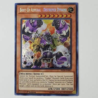Boot-Up Admiral - Destroyer Dynamo - FIGA-EN011 - Secret Rare - NM/VLP - Yugioh