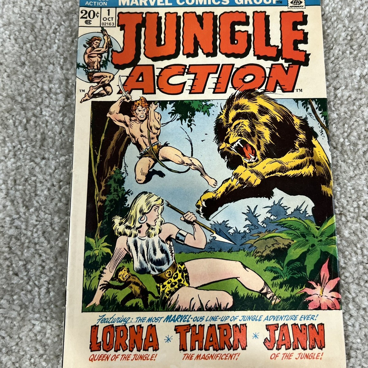 Jungle Action #1 Oct 1972 Marvel Comics VF 1st app Agu, Serpo