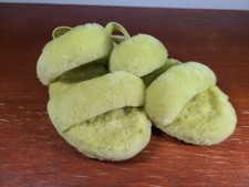 UGG OH YEAH SLIDE Wool Slipper Sandal Yellow US Womens Size 5