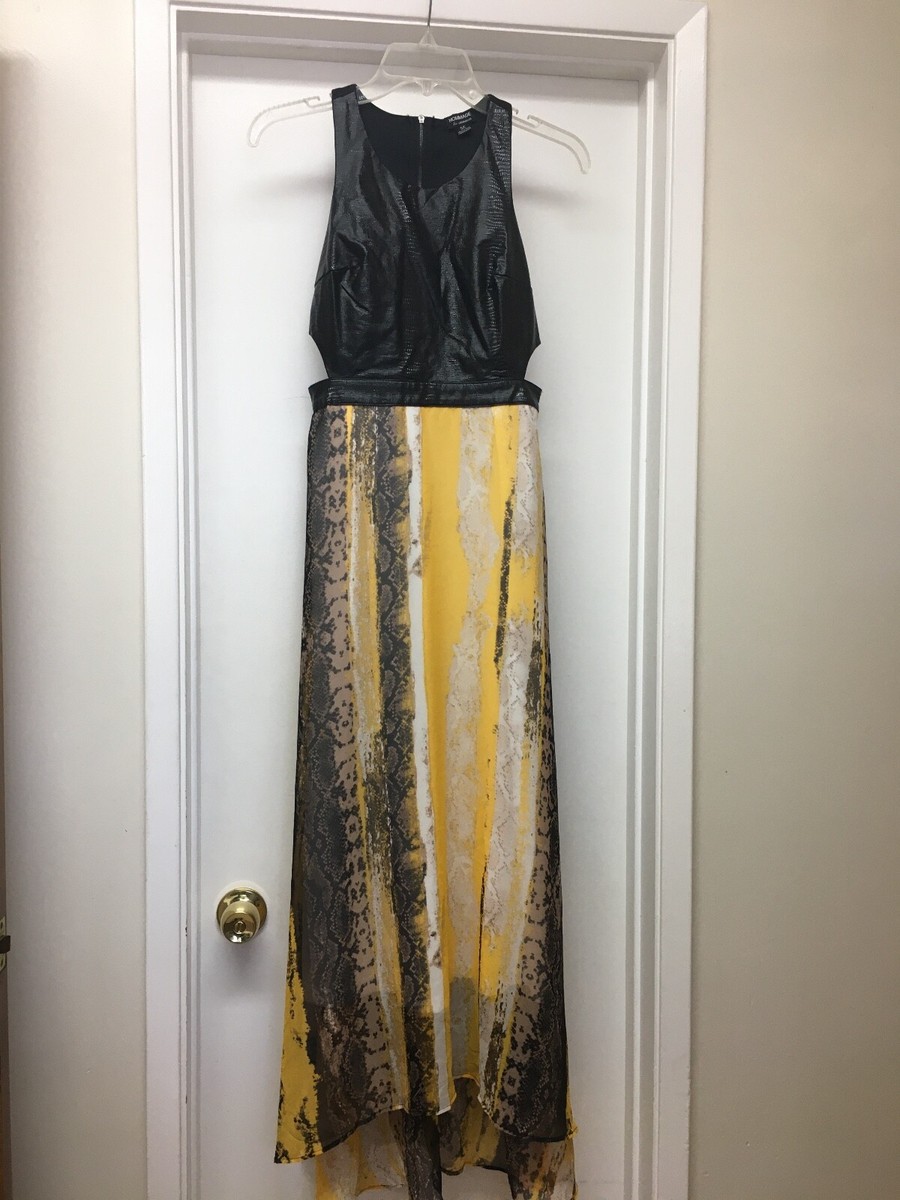 black and gold snake dress $1500 ROBERTO CAVALLI 100% AUTHENTIC WOMEN BLACK DRESS BEAUTIFUL SNAKE DETAIL