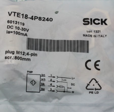 NEW Sick VTE18-4P8240 Photoelectric Sensor