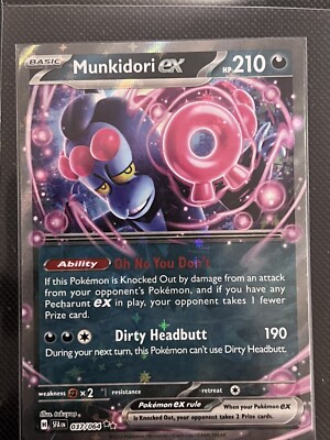 Pokémon TCG Munkidori ex Shrouded Fable 037/064 Holo Double Rare NM