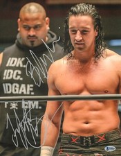 Jay White & Bad Luck Fale Signed 11x14 Photo BAS COA New Japan Pro Wrestling 020