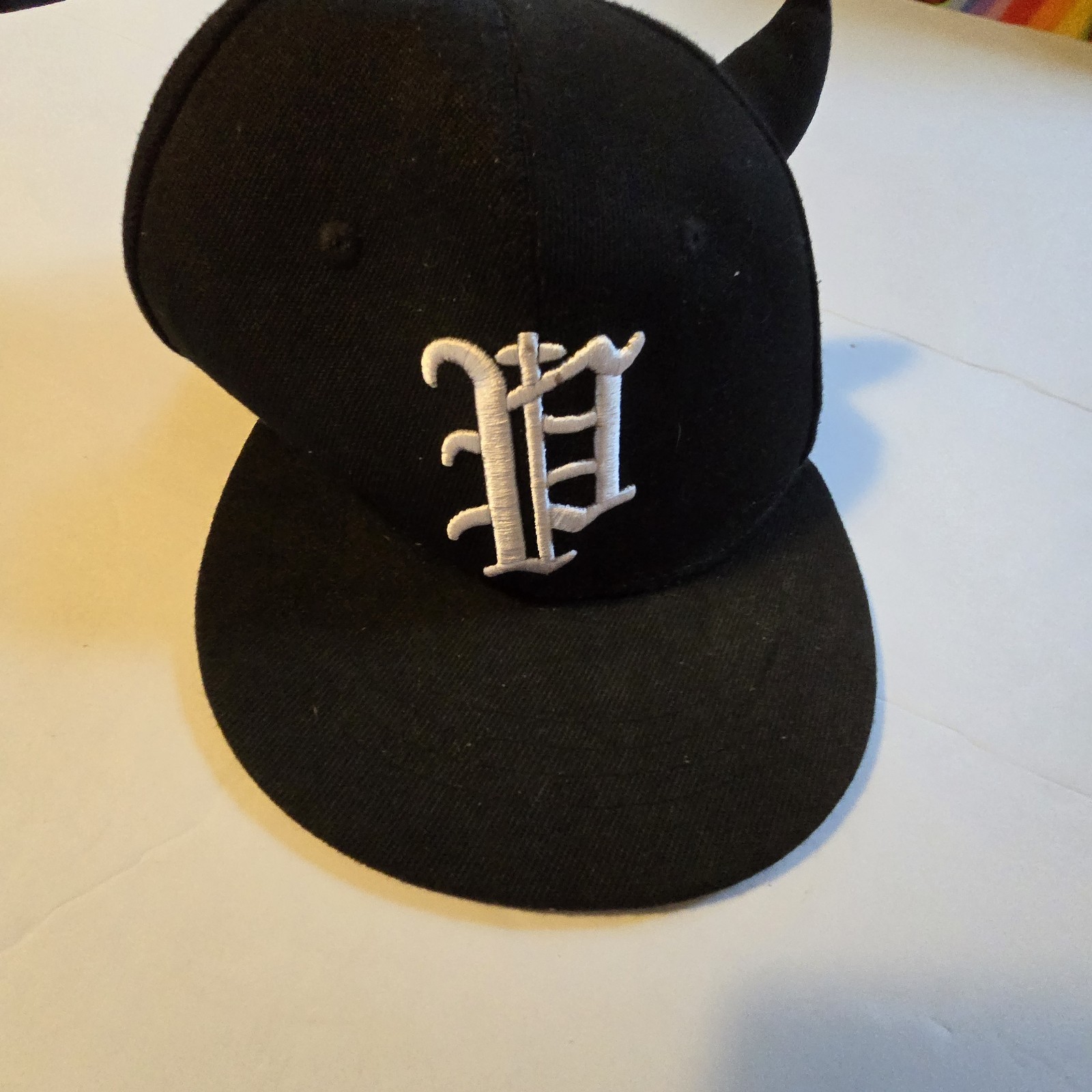 Baseball SnapBack Hat Devil Horns Gothic Style At… - image 2