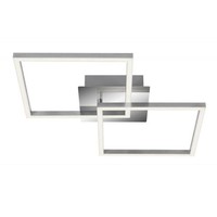 Briloner Led Deckenleuchte Metall-Kunststoff Chrom-Silberfarbig 620X368X73Mm