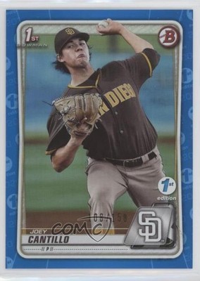 2020 Bowman 1st Edition Blue Foil 108/150 Joey Cantillo #BFE-76 0x1q