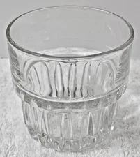 Libbey DuraTuff USA Heavy Faceted Rocks Glass 9 oz Old Fashioned Barware VTG