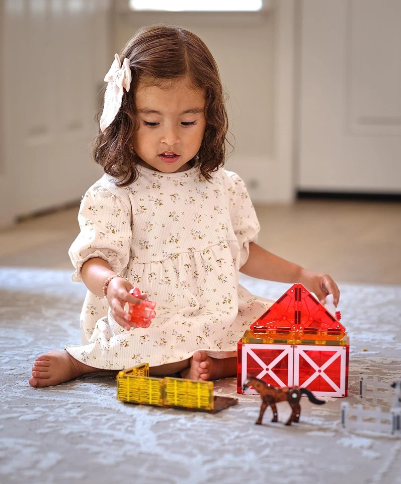 MAGNA-TILES Animales de Granja 25 Piezas Juego de Construcción Magnética, El Mag ORIGINAL... Foto 2 de 4