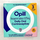 Opill Norgestrel Tablets 0.075mg Daily Oral Contraceptive, 3x28 Days, 84-Tablets