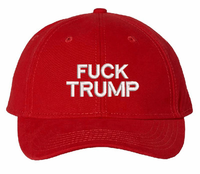 Fck Trump Hat Embroidered Adjustable Baseball Hat
