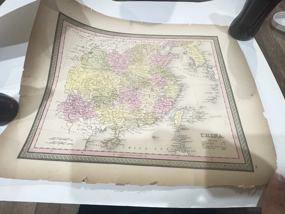 Mapa del Atlas de China 1845-1850 Foto 2 de 4