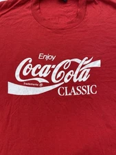 Vintage Coca Cola Classic Shirt Adult Large Eddie Robinson Single Stitch  XXXL