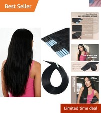Tape in Hair Extensions Human Hair 14Inch 50g 20Pcs Remy Human Hair Extension...