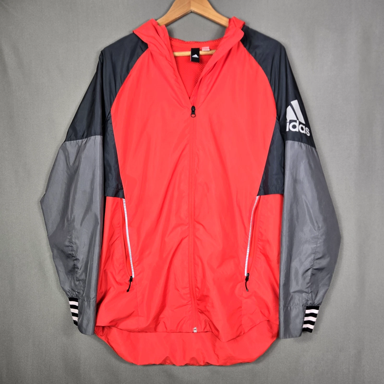 Adidas ID Athletics Woven Shell Windbreaker Jacket Raw Amber/Carbon Men M CV3268