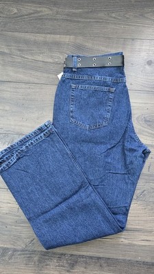Riders By Lee Womens Jean Sz 14P Bootcut Mid Rise  Made in USA  with belt
