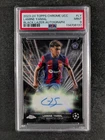 2023-24 Topps Chrome UEFA LAMINE YAMAL RC Auto Black Lazer SP #BLA-LY PSA 9