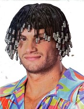 Rubie's Funky Dreads Costume Wig Dreadlocks mit silberfarbenen Perlen Perücke