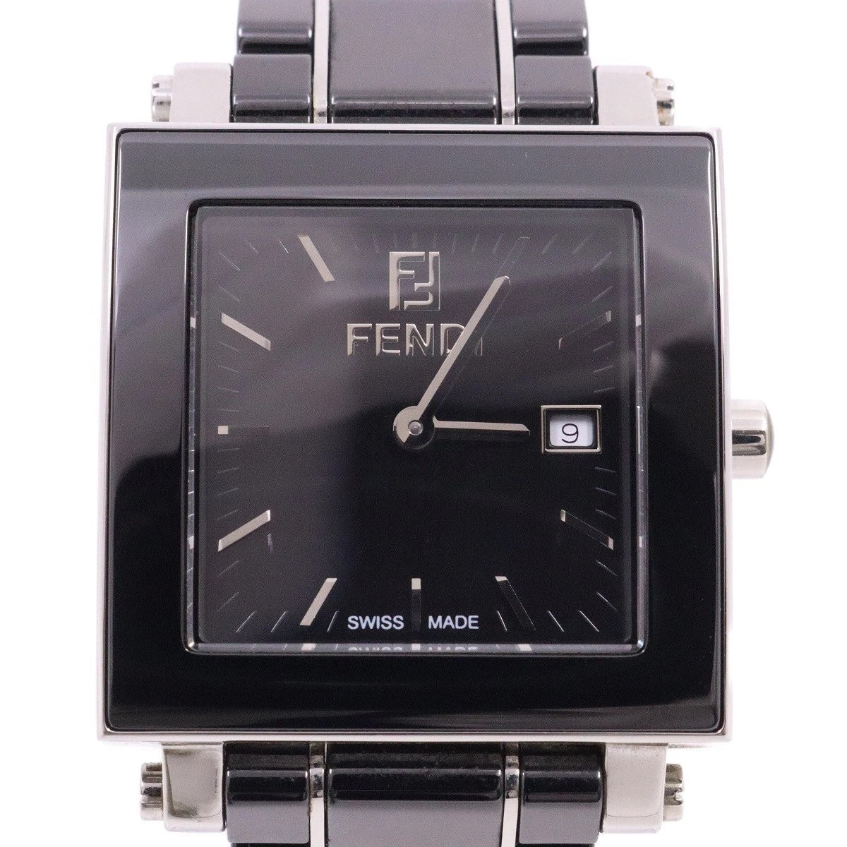 Fendi Quadro Nero Ceramica Quadrante Nero 6200G TO214506