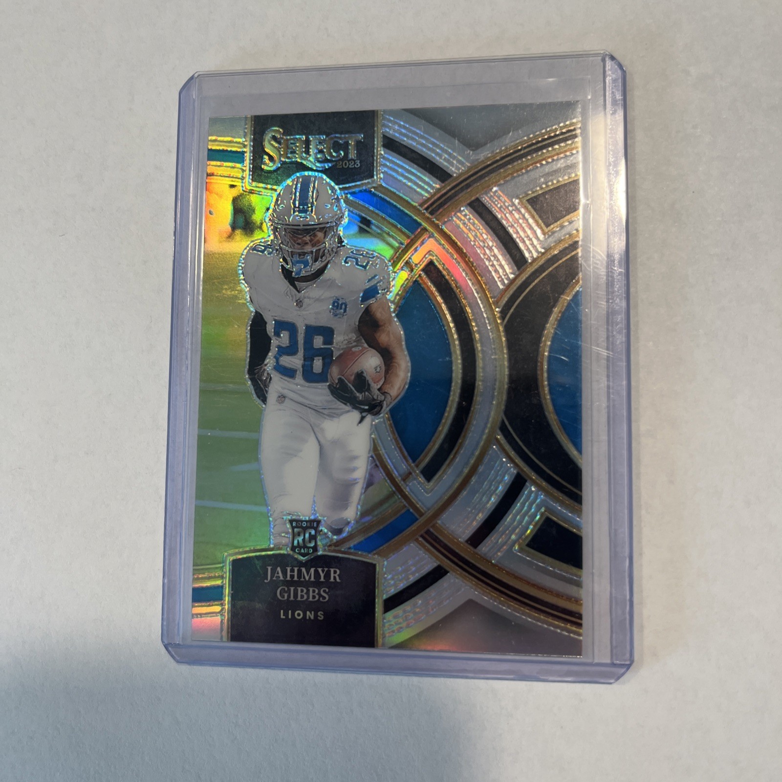 2023 Panini Select - Premier Level Jahmyr Gibbs #198 Silver Prizm (RC)