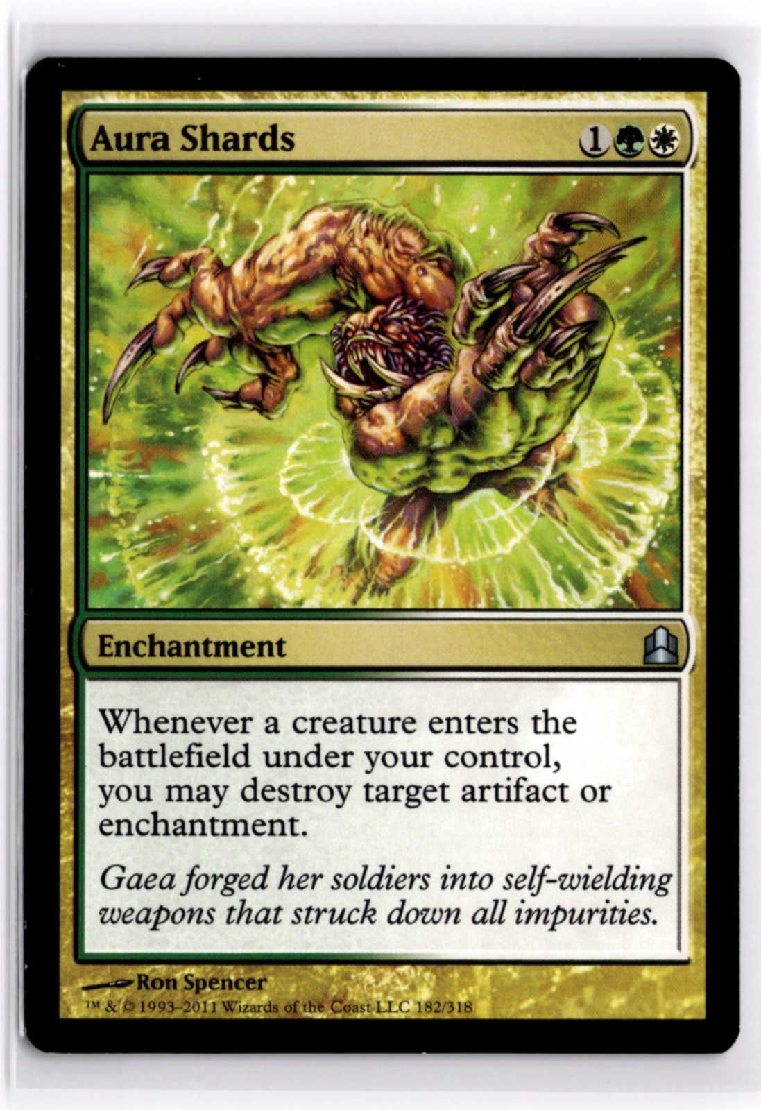 Aura Shards Commander 2011 182 LP x1 MTG Magic: the Gathering
