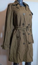 Gabardina Mossimo con cinturón talla grande tela texturizada talla L