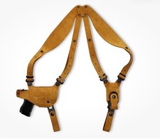 Fits Kimber 1911 W/Out Rail 9/45ACP 5 BBL Suede Shoulder Holster Single Mag 1111