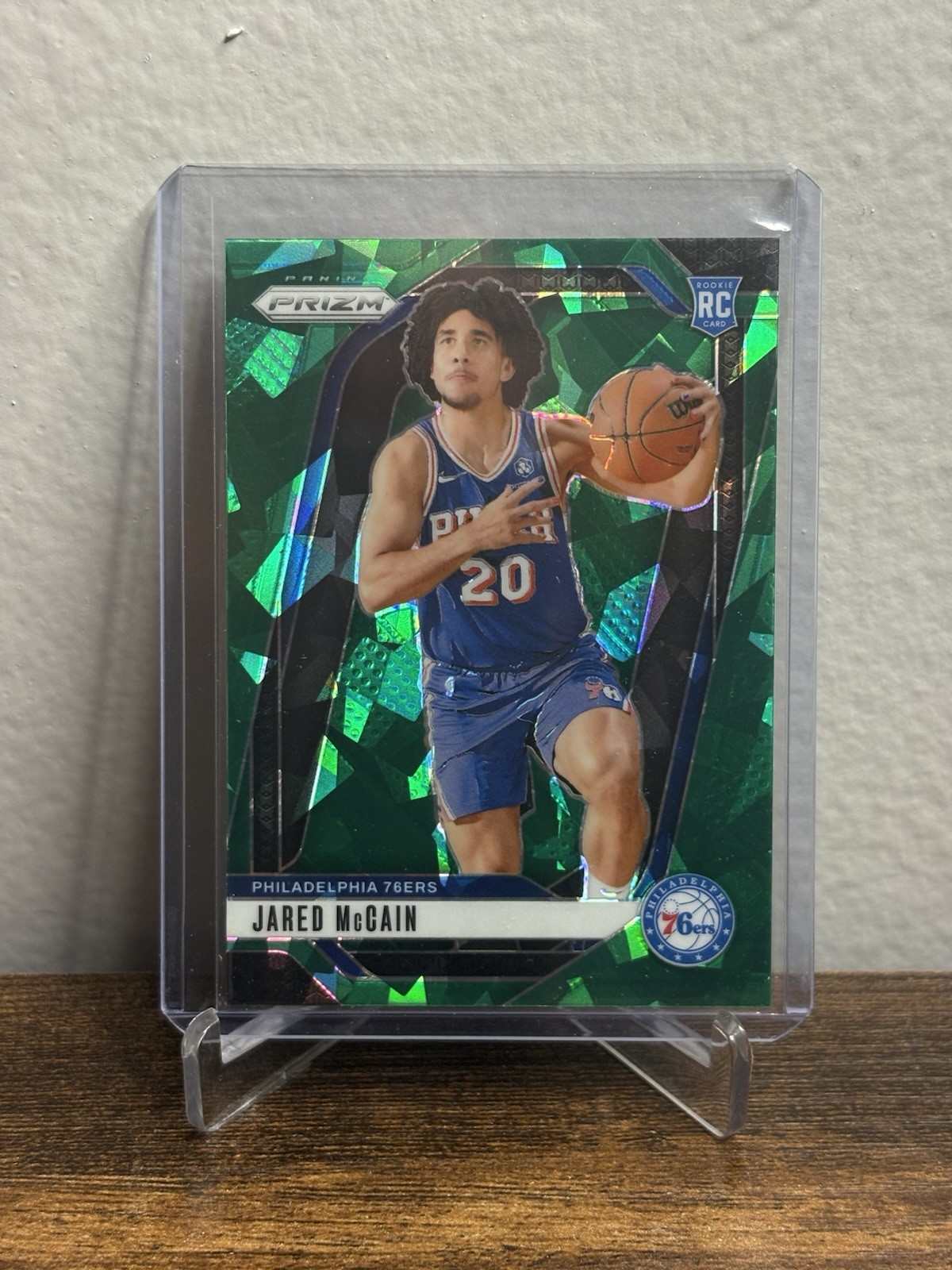 2024-25 Panini Prizm - Jared McCain #222 Green Ice Prizm (RC)