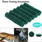90pcs Piano Keyboard Washers Tuning Felt Ring Pad Pianos Repair Accessorys Green
