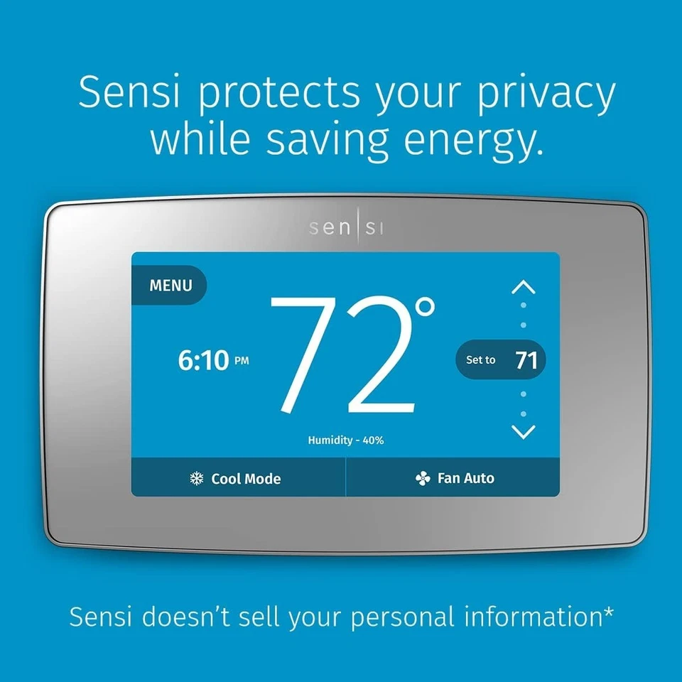 Energy Star Certified Smart Thermostat - Silver, DIY Install - Image 4 of 4