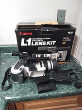Canon L1 Hi8 8mm Camcorder 15x Lens, battery adapter, battery Charger cl8-120mm