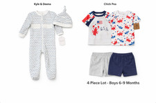 Boys 6-9 Months Clothing Lot 8 Pieces   Kyle  Deena  Chick Pea   Coverall, NEW