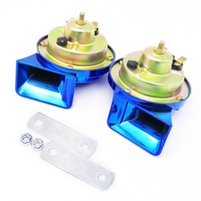 12V 2Pcs Loud Air Electric Snail Horn Dual Tone Snail Horn For Motorcycles QHIP