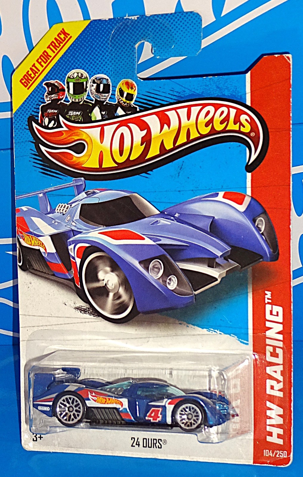 Hot Wheels 2013 HW Race Team Series #104 24 Ours Blue w/ WSPs