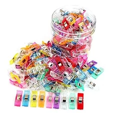 Premium Plastic Clips, 100 Pcs with Box, Sewing Notions for Sewing Quilting 