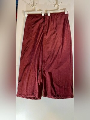 NWT SHEIN Plus Burgundy High Waist Wide Leg Corduroy Pants 4XL