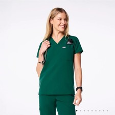 Figs Scrub Set Size Large Green