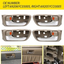 124pcs Beige Interior Door Chrome Handle For Toyota Camry 2002-2006 Left Right 124pcs Beige Interior Door Chrome Handle For Toyota Camry 2002-2006 Left Right