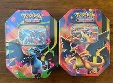 Pokemon TCG Mega Charizard X Y Tins Set of 2, Brand New Sealed, Ready to Ship