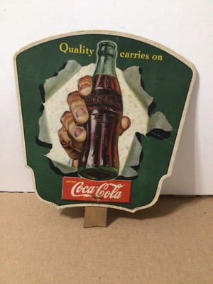 Vintage Drink Coca Cola Hand Fan Coca-Cola Bottling Co of Penn. Bethlehem, Penn.
