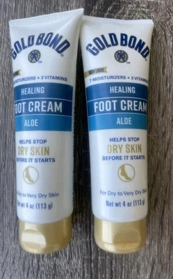 2 pack - Gold Bond Healing Hydrating Foot Cream for Dry Feet & Skin 4oz